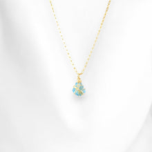 Load image into Gallery viewer, Bespoke NZ-made blue Swiss topaz crystal pendant necklace | ASH&amp;STONE Crystal Shop Auckland NZ
