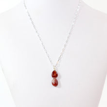 Load image into Gallery viewer, NZ-made carnelian crystal pendant necklace | ASH&amp;STONE Crystal Jewellery Shop Auckland NZ
