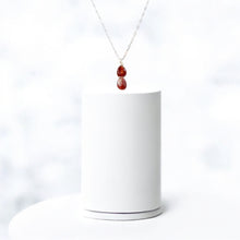 Load image into Gallery viewer, NZ-made carnelian crystal pendant necklace | ASH&amp;STONE Crystal Jewellery Shop Auckland NZ
