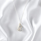 Celestite crystal pendant necklace | ASH&STONE Crystal Jewellery Shop Auckland NZ