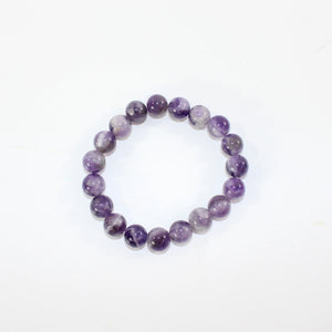 NZ-made chevron amethyst crystal bracelet 10mm bead | ASH&STONE Crystal Shop Auckland NZ