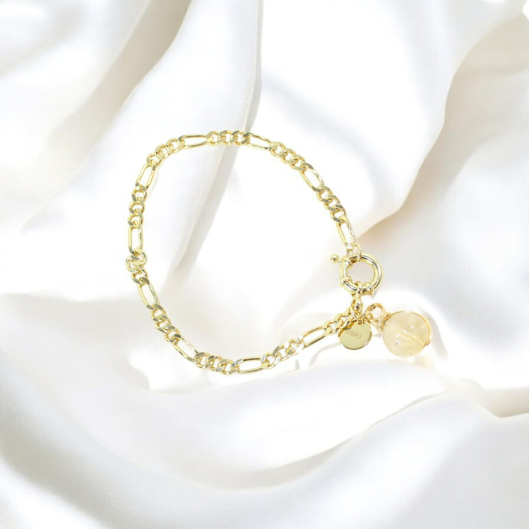 Bespoke NZ-made natural citrine crystal bracelet | ASH&STONE Crystal Jewellery Shop Auckland NZ