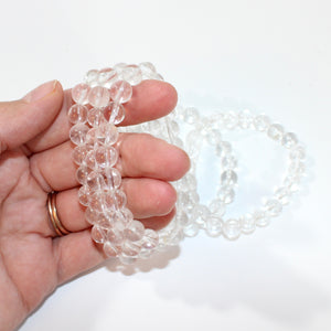 NZ-made clear quartz crystal bracelet | ASH&STONE Crystals Shop Auckland NZ