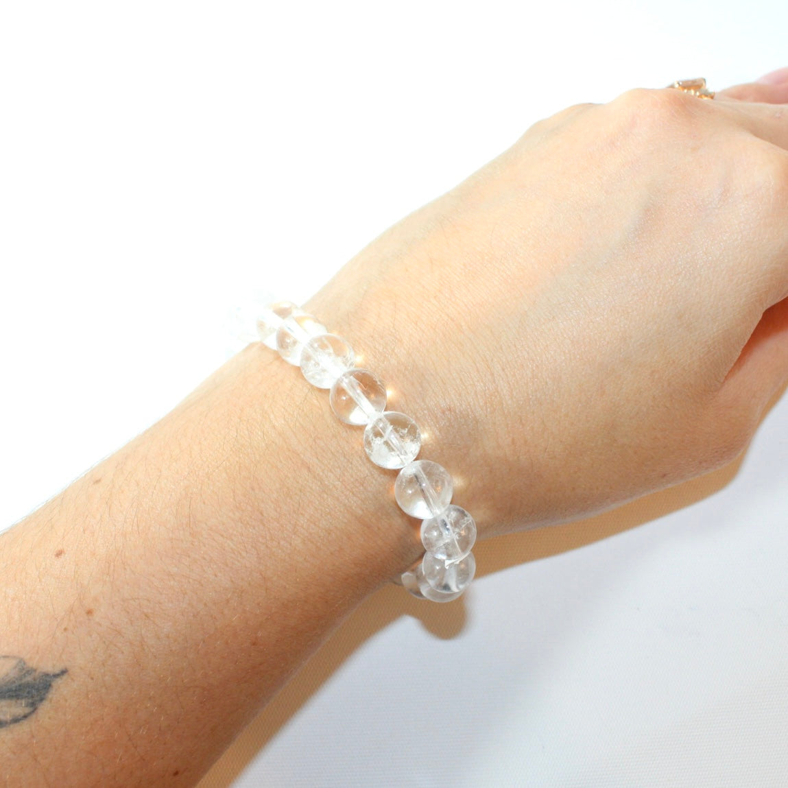 Clear quartz crystal bracelet 10mm | ASH&STONE Crystal Jewellery Shop Auckland NZ