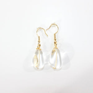 NZ-made clear quartz crystal earrings | ASH&STONE Crystal Jewellery Shop Auckland NZ