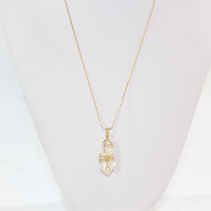 NZ-made clear quartz crystal pendant necklace | ASH&STONE Crystal Jewellery Shop Auckland NZ