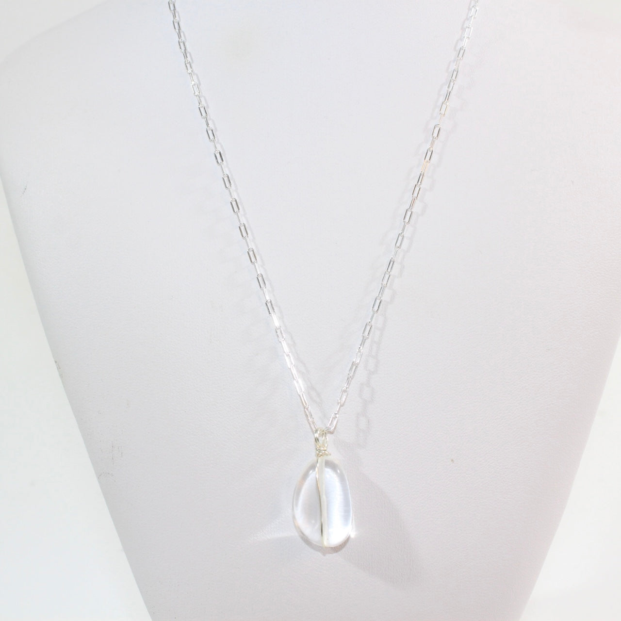 NZ-made clear quartz crystal pendant necklace | ASH&STONE Crystal Jewellery Shop Auckland NZ