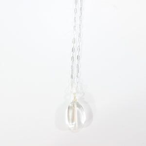 NZ-made clear quartz crystal pendant necklace | ASH&STONE Crystal Jewellery Shop Auckland NZ