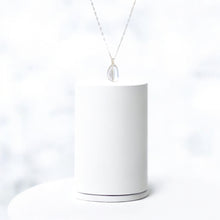 Load image into Gallery viewer, NZ-made clear quartz crystal pendant necklace | sterling silver chain
