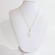 Load image into Gallery viewer, NZ-made clear quartz crystal pendant with 16&quot; chain | ASH&amp;STONE Crystal Jewellery Shop Auckland NZ
