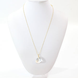 NZ-made clear quartz crystal pendant necklace | ASH&STONE Crystal Jewellery Shop Auckland NZ