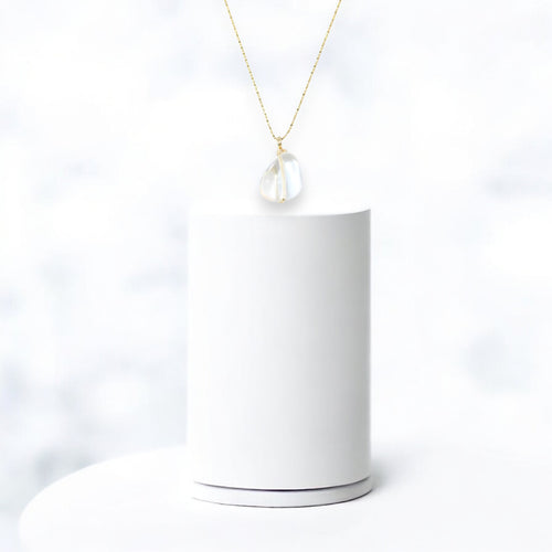 NZ-made clear quartz crystal pendant necklace | ASH&STONE Crystal Jewellery Shop Auckland NZ