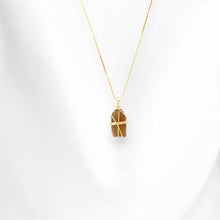 Load image into Gallery viewer, Bespoke NZ-made cognac quartz crystal pendant necklace | ASH&amp;STONE Crystal Jewellery Shop Auckland NZ
