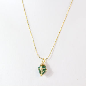 AAA-grade natural Colombian emerald pendant necklace  ASH&STONE Crystal Jewellery Shop Auckland NZ