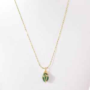 AAA-grade natural Colombian emerald pendant necklace  ASH&STONE Crystal Jewellery Shop Auckland NZ