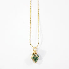 Load image into Gallery viewer, AAA-grade natural Colombian emerald pendant necklace  ASH&amp;STONE Crystal Jewellery Shop Auckland NZ
