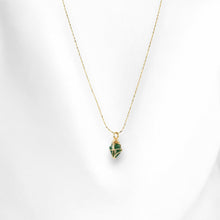 Load image into Gallery viewer, AAA-grade natural Colombian emerald pendant necklace  ASH&amp;STONE Crystal Jewellery Shop Auckland NZ
