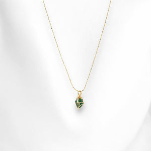 AAA-grade natural Colombian emerald pendant necklace  ASH&STONE Crystal Jewellery Shop Auckland NZ