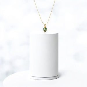 AAA-grade natural Colombian emerald pendant necklace  ASH&STONE Crystal Jewellery Shop Auckland NZ