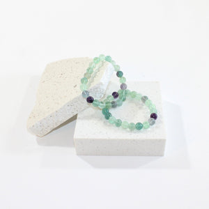 NZ-made fluorite crystal bracelet | ASH&STONE Crystal Jewellery Shop Auckland NZ