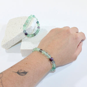 NZ-made fluorite crystal bracelet | ASH&STONE Crystal Jewellery Shop Auckland NZ