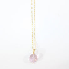 Load image into Gallery viewer, NZ-made fluorite crystal pendant necklace 16k gold-plated sterling silver | ASH&amp;STONE Crystal Jewellery Shop Auckland NZ
