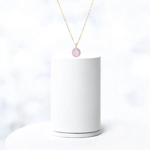 NZ-made fluorite crystal pendant necklace 16k gold-plated sterling silver | ASH&STONE Crystal Jewellery Shop Auckland NZ