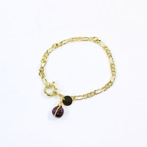 Bespoke NZ-made almandine garnet crystal bracelet  | ASH&STONE Crystal Jewellery Shop Auckland NZ