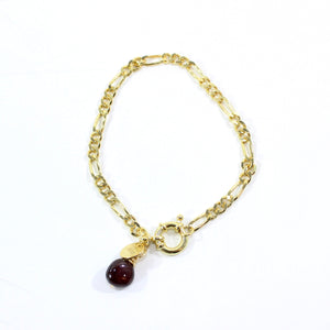 Bespoke NZ-made almandine garnet crystal bracelet  | ASH&STONE Crystal Jewellery Shop Auckland NZ