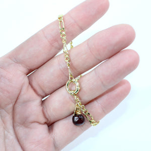 Bespoke NZ-made almandine garnet crystal bracelet  | ASH&STONE Crystal Jewellery Shop Auckland NZ