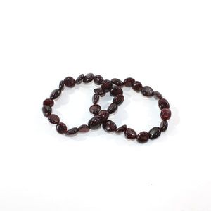 NZ-made almandine garnet crystal bracelet | ASH&STONE Crystal Jewellery Shop Auckland NZ