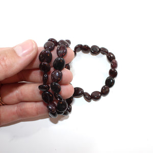 NZ-made almandine garnet crystal bracelet | ASH&STONE Crystal Jewellery Shop Auckland NZ