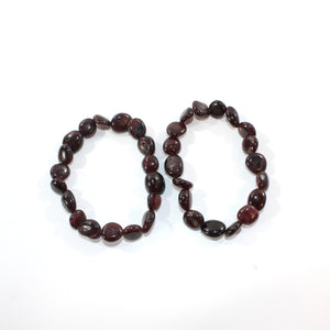 NZ-made almandine garnet crystal bracelet | ASH&STONE Crystal Jewellery Shop Auckland NZ