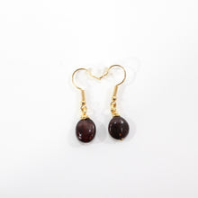 Load image into Gallery viewer, NZ-made almandine garnet crystal earrings | ASH&amp;STONE Crystal Jewellery Shop Auckland NZ
