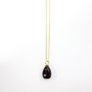 NZ-made almandine garnet crystal pendant necklace | ASH&STONE Crystal Jewellery Shop Auckland NZ