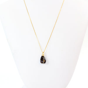 NZ-made almandine garnet crystal pendant necklace | ASH&STONE Crystal Jewellery Shop Auckland NZ