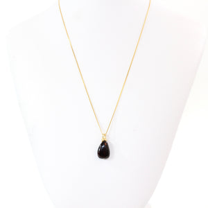 NZ-made almandine garnet crystal pendant necklace | ASH&STONE Crystal Jewellery Shop Auckland NZ