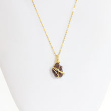 Load image into Gallery viewer, Garnet crystal pendant necklace | ASH&amp;STONE Crystal Jewellery Shop Auckland NZ
