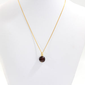 NZ-made almandine garnet crystal pendant necklace | ASH&STONE Crystal Jewellery Shop Auckland NZ