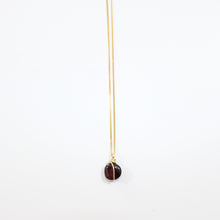 Load image into Gallery viewer, NZ-made almandine garnet crystal pendant necklace | ASH&amp;STONE Crystal Jewellery Shop Auckland NZ
