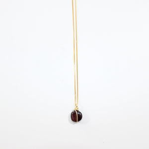 NZ-made almandine garnet crystal pendant necklace | ASH&STONE Crystal Jewellery Shop Auckland NZ