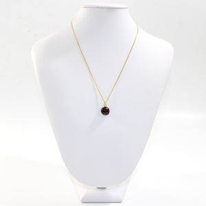 NZ-made almandine garnet crystal pendant necklace | ASH&STONE Crystal Jewellery Shop Auckland NZ