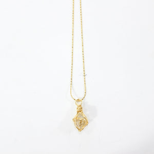 Bespoke NZ-made golden enhydro (extremely rare) crystal pendant necklace | ASH&STONE Crystal Jewellery Shop Auckland NZ