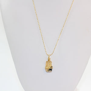 NZ-made golden topaz crystal pendant necklace | ASH&STONE Crystal Jewellery Shop Auckland NZ