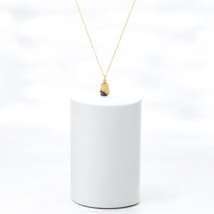 NZ-made golden topaz crystal pendant necklace | ASH&STONE Crystal Jewellery Shop Auckland NZ