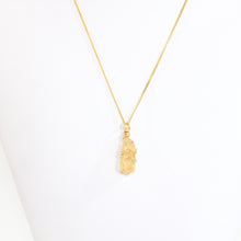 Load image into Gallery viewer, NZ-made golden topaz crystal pendant necklace 24K gold-plated sterling silver | ASH&amp;STONE Crystal Jewellery Shop Auckland NZ
