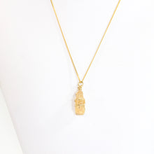 Load image into Gallery viewer, NZ-made golden topaz crystal pendant necklace 24K gold-plated sterling silver | ASH&amp;STONE Crystal Jewellery Shop Auckland NZ
