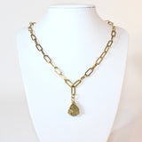Green Apatite pendant necklace