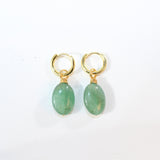 Green aventurine crystal earrings | ASH&STONE Crystal Jewellery Shop Auckland NZ