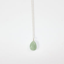 Load image into Gallery viewer, NZ-made green aventurine crystal pendant | sterling silver chain
